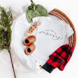 Body Para Bebê Vejo Você No Anúncio De Gravidez De Janeiro