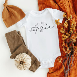 Body Para Bebê Vejo Você No Anúncio De Gravidez De Outubro