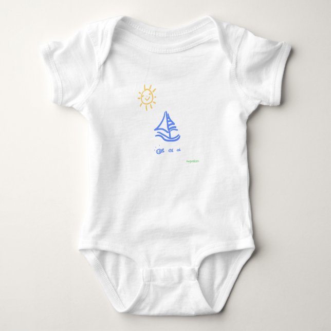 Body Para Bebê veleiro (Frente)