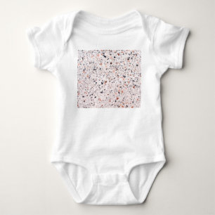 Body Para Bebê Velho terrazzo textura, padrão de hamper.