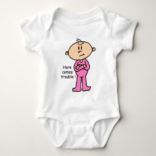 Body Para Bebê Vem aqui o bebê do problema (o ROSA)