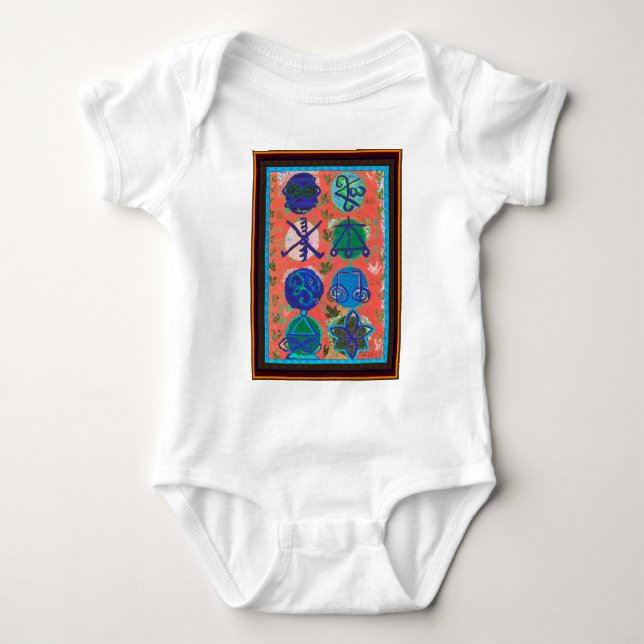 Body Para Bebê Venda de KARUNA Reiki - Símbolos de cura (Frente)