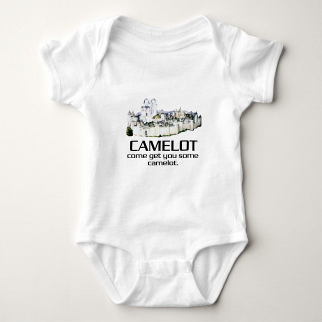 Body Para Bebê Venha Trazer Um Camelot. (Frente)