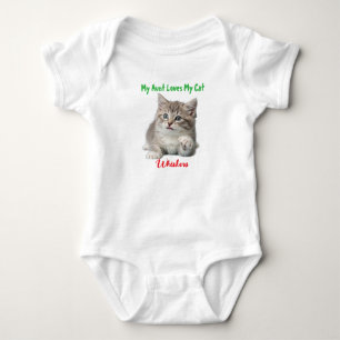 Body Para Bebê Ventilador Felino Adorável: Foto de Cat Personaliz
