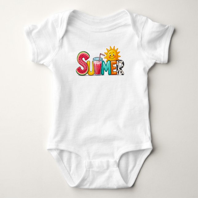 Body Para Bebê Verão  (Frente)