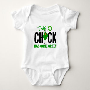 Body Para Bebê Verde ido pintinho 2