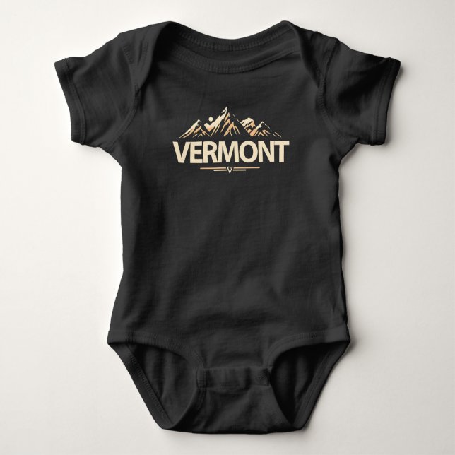 Body Para Bebê Vermont United States of America (Frente)