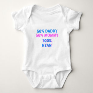 Body Para Bebê Versão personalizada do menino do pai das meias