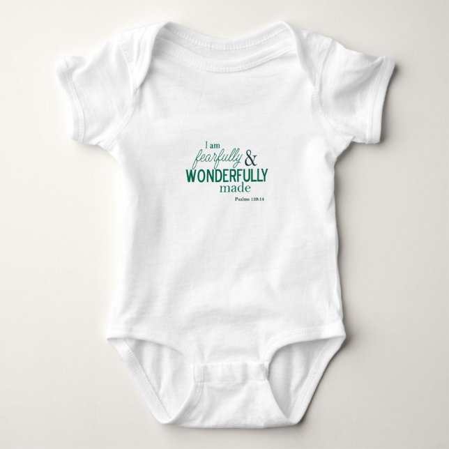 Body Para Bebê verso infantil branco da bíblia do t-shirt (Frente)