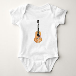 Body Para Bebê Vertical da guitarra acústica afligido