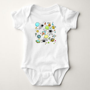Body Para Bebê Veste do espaço
