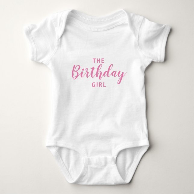 Body Para Bebê Vestido BIRTHDAY GIRL (Frente)