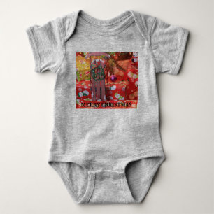 Body Para Bebê Vestido de Natal Vestido Bebê Corpo