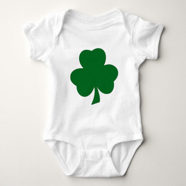 Body Para Bebê Vestuário Do Baby Shamrock (Frente)