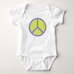 Body Para Bebê Vestuário personalizado de Sinal de Paz Colorido