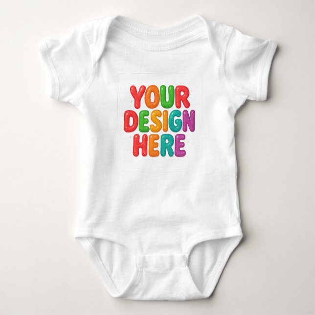 Body Para Bebê Vestuário Personalizável | DESIGN AQUI (Frente)