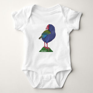 Body Para Bebê Vetor takahe New Zelândia Bird