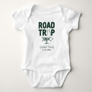 Body Para Bebê Viagem de estrada de Aventura Familiar Personaliza