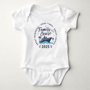 Body Para Bebê Viagem em Cruzeiro de Família Personalizada Corres