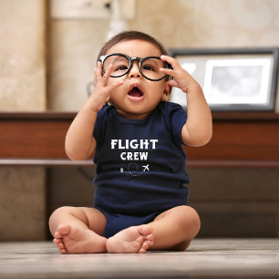 Body Para Bebê Viagem Equipe de Voo Avião Voando Férias Moderno