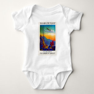 Body Para Bebê Viagem Transpacífica Vintage