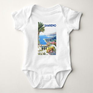 Body Para Bebê Viagem Vintage San Remo Itália Europa