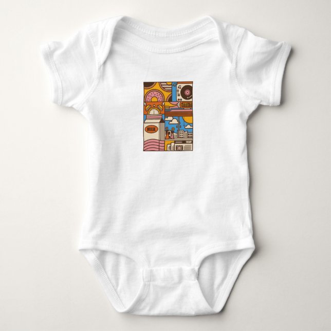 Body Para Bebê Vibração Matinal (Frente)