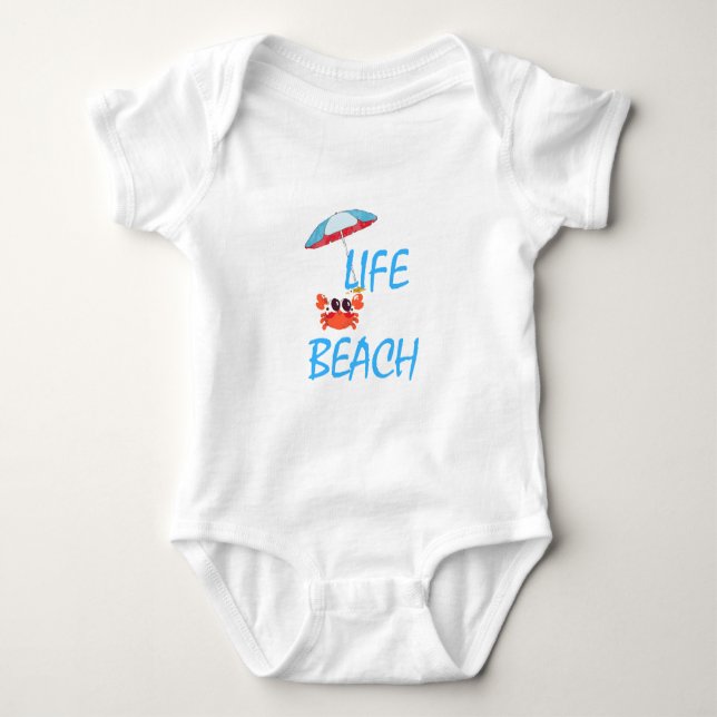 BODY PARA BEBÊ VIDA DE PRAIA (Frente)