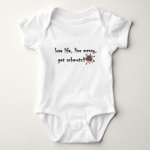 Body Para Bebê Vida do amor, desarrumado vivo