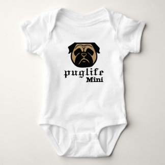 Body Para Bebê Vida do Pug - vida do cão do vândalo - bodysuit do
