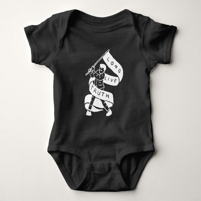 Body Para Bebê Vida longa à verdade (Frente)