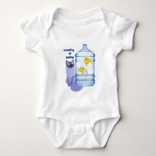 Body Para Bebê vigiando peixes como comida T-Shirt