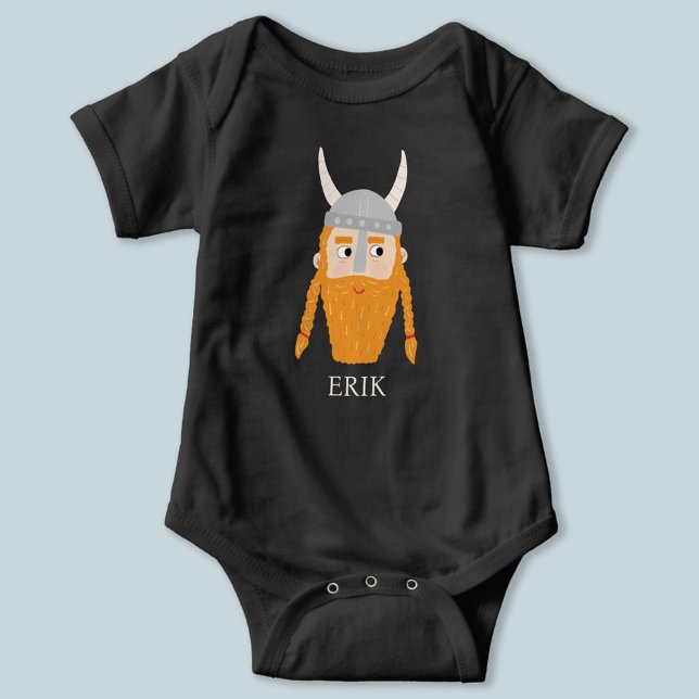 Body Para Bebê Viking Personalizado Divertido (Criador carregado)