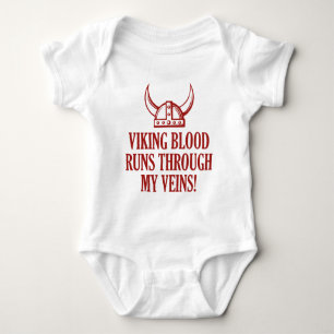 Body Para Bebê Viking Sangue Atravessa Minhas Veias