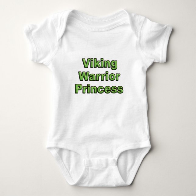 Body Para Bebê Viking Warrior Princess (Frente)