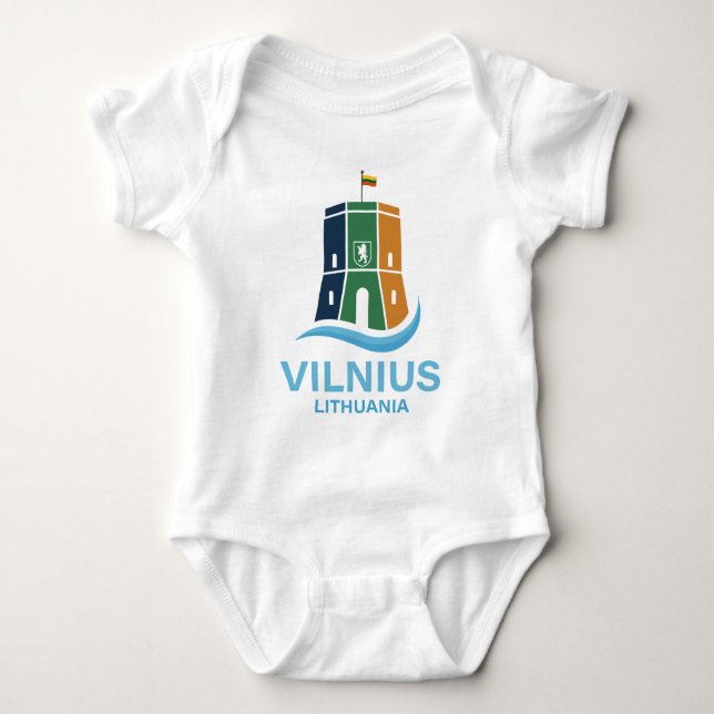 Body Para Bebê Vílnius Lituânia (Frente)
