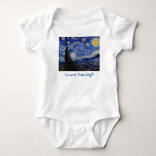 Body Para Bebê Vincent Van Gogh - A Noite Estrelada