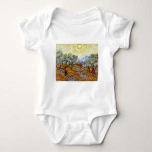 Body Para Bebê Vincent van Gogh Olive Trees