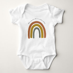 Body Para Bebê Vintage arco-íris
