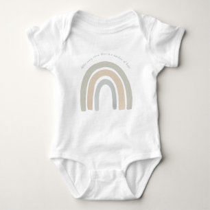 Body Para Bebê Vintage arco-íris