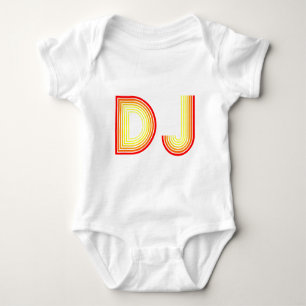 Body Para Bebê vintage DJ