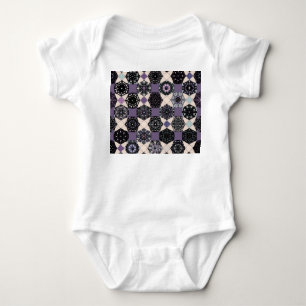 Body Para Bebê Vintage Floral Mandala: Colorida sem Seiva