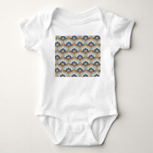 Body Para Bebê Vintage Floral Seamless Design.