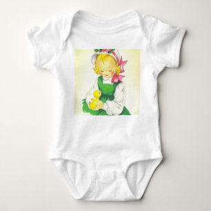 Body Para Bebê Vintage Little Girl Retro Cuide