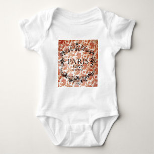 Body Para Bebê Vintage Paris Damask