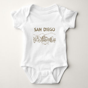Body Para Bebê Vintage San Diego