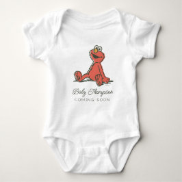 Body Para Bebê Vintage Sesame Street - Elmo Novo Bebê Chegando