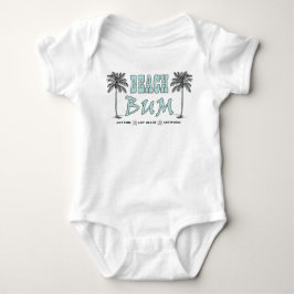 Body Para Bebê Vintage Style Beach Bum Baby Onsie