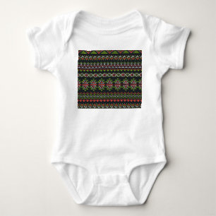Body Para Bebê Vintagem geométrica: conjunto de padrões sem costu