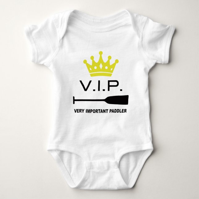 Body Para Bebê VIP Very Important Paddler (Frente)